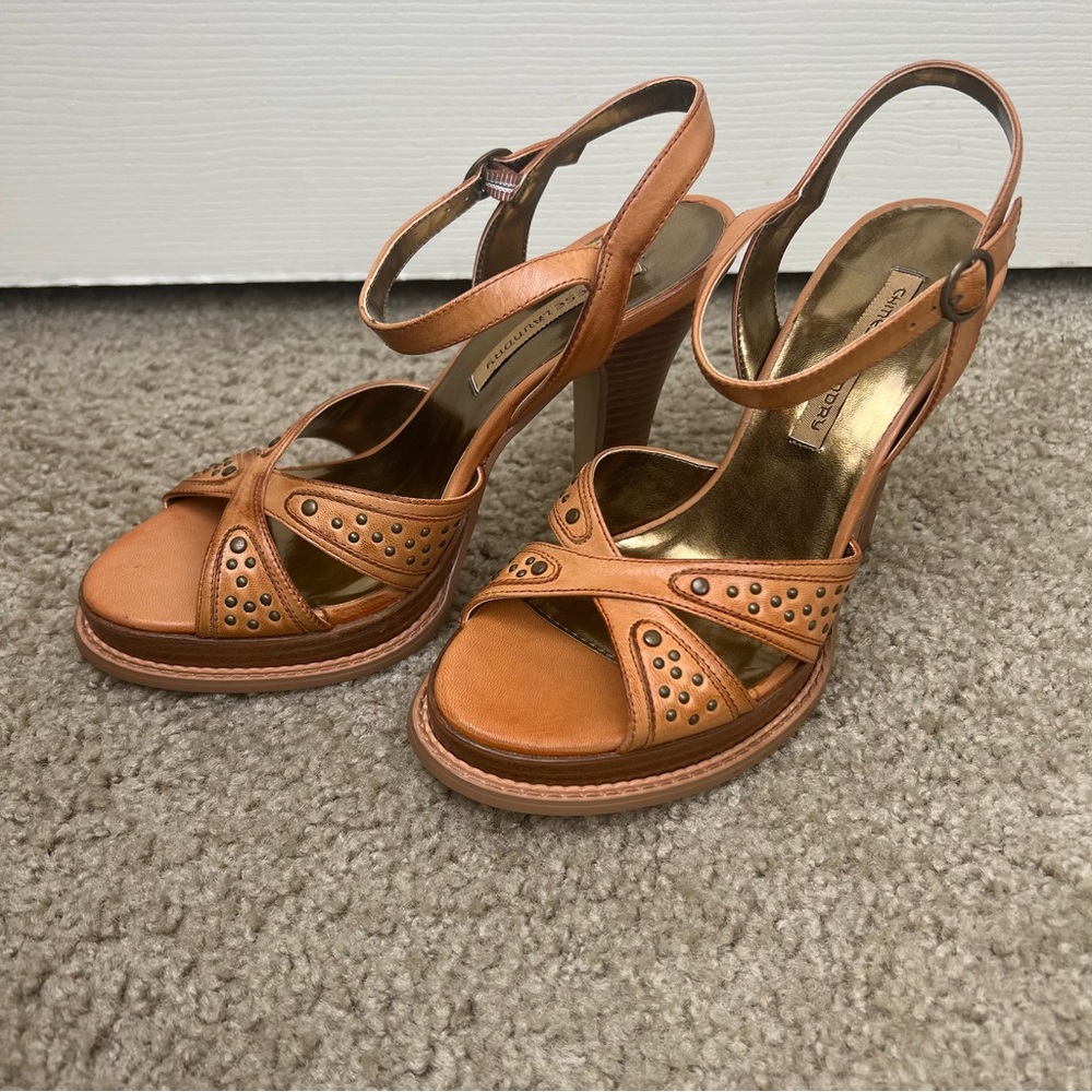 Brand New Brown Chinese Laundry Sandal Heels